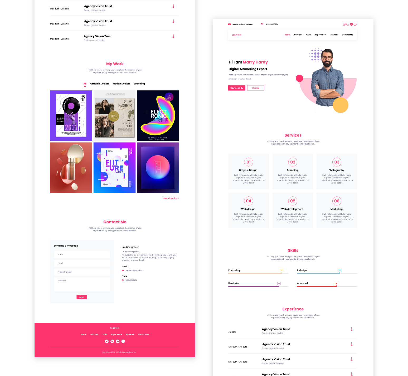 تصميم واجهات للمواقع وتطبيقات للموبايل باستخدام برنامج Adobe XD