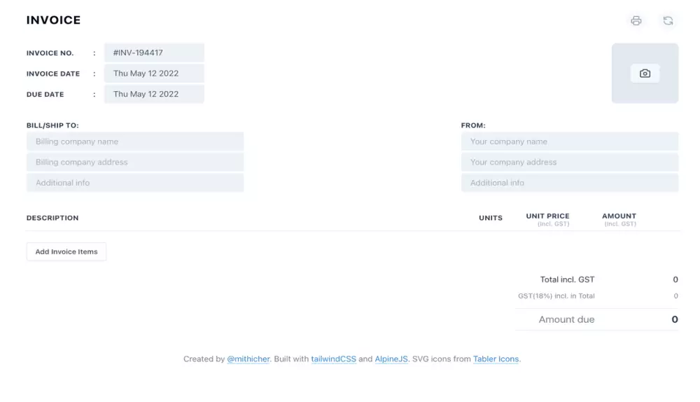 اضافة محرر انشاء فواتير بلوحة تحكم موقعك لمشاركتها مع عملاءك