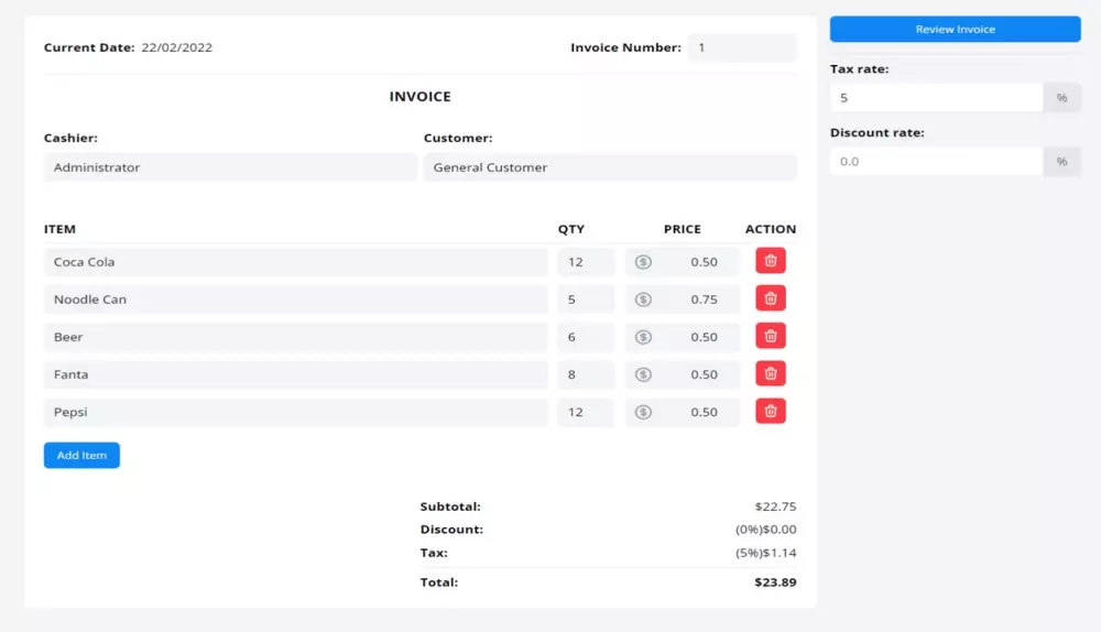 اضافة محرر انشاء فواتير بلوحة تحكم موقعك لمشاركتها مع عملاءك