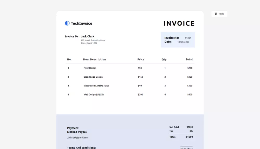 اضافة محرر انشاء فواتير بلوحة تحكم موقعك لمشاركتها مع عملاءك