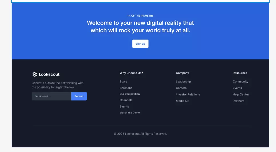 تصميم صفحة هبوط landing page
