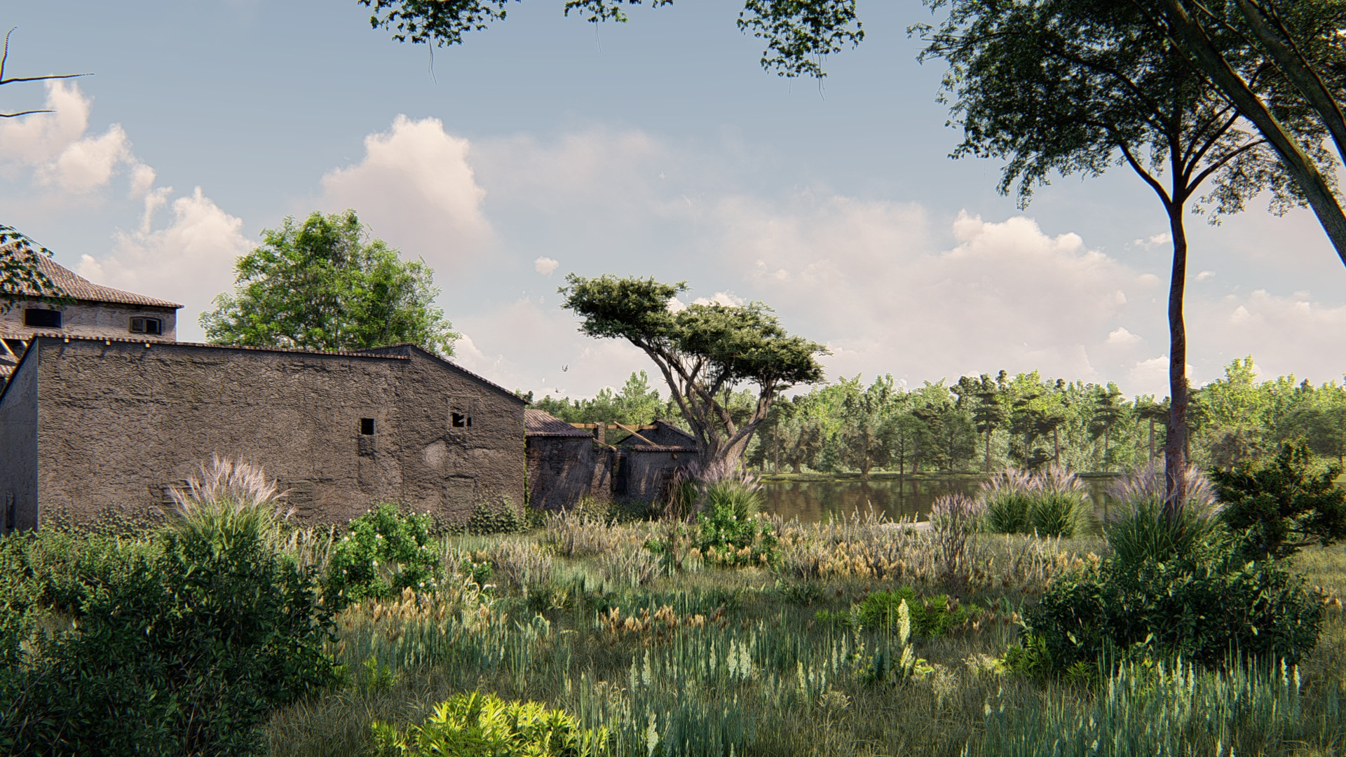 تصميم مشهد لديكور داخلي او خارجي