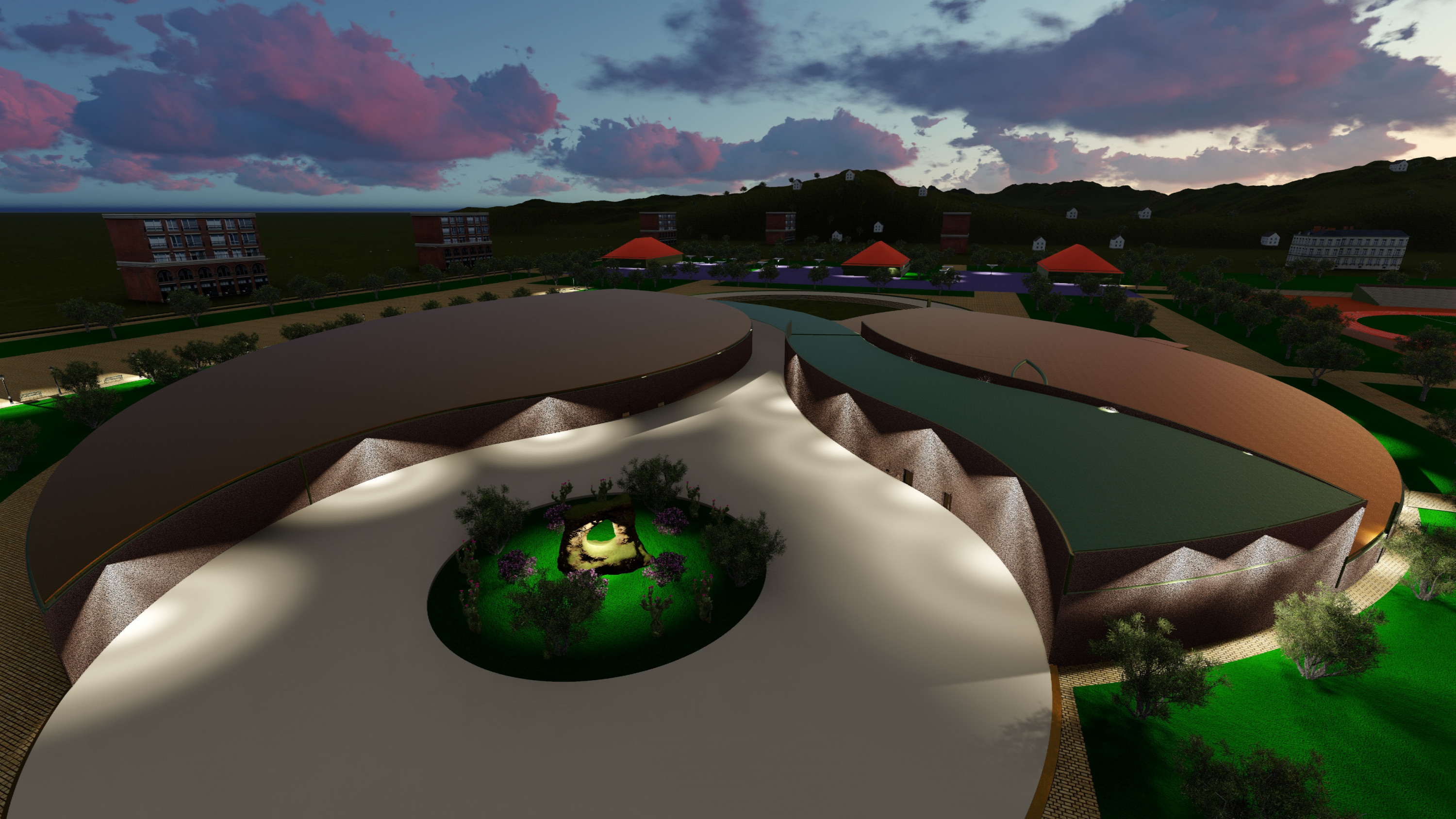 تصميم مشهد لديكور داخلي او خارجي