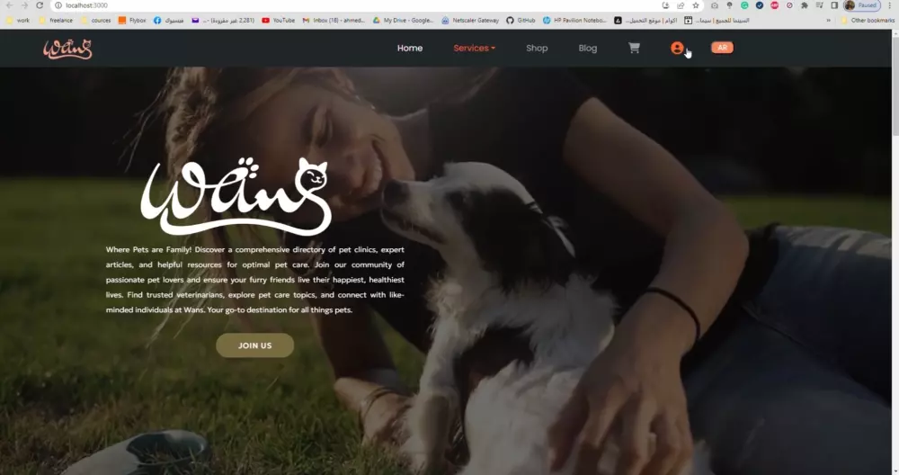 أنشاء موقع الكترونى مميز باستخدام ReactJs