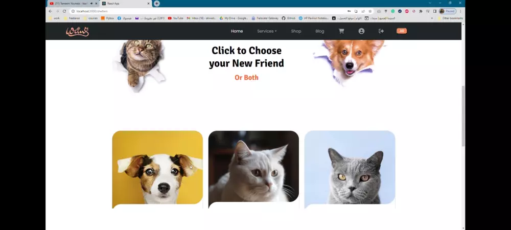أنشاء موقع الكترونى مميز باستخدام ReactJs