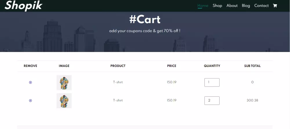 انشاء موقع الكتروني تجاري مكون من 6 صفحات