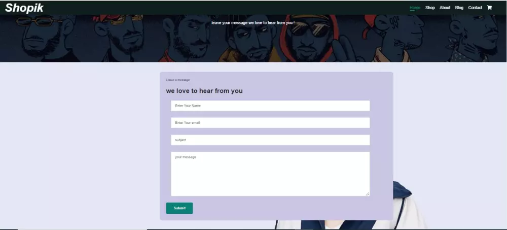 انشاء موقع الكتروني تجاري مكون من 6 صفحات