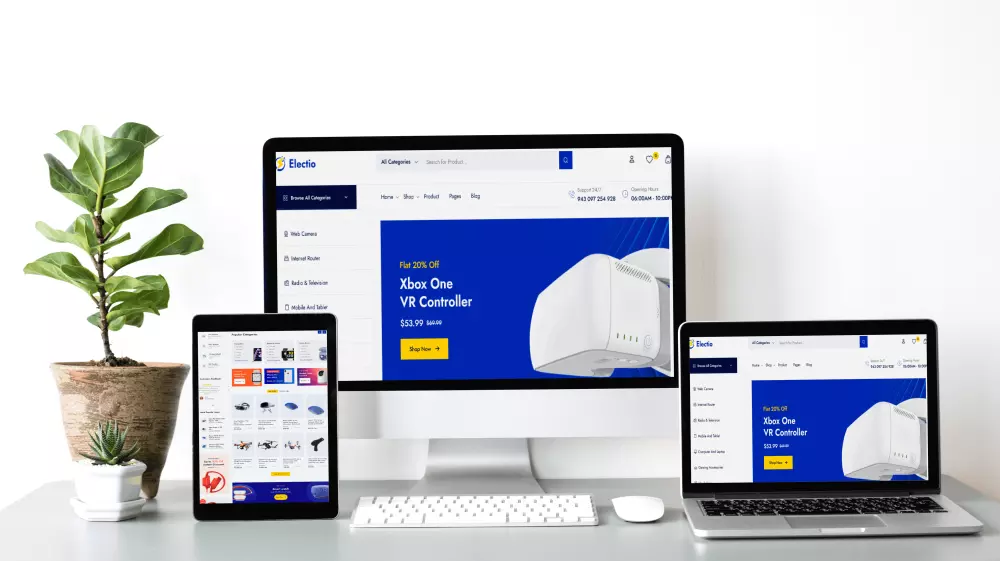 تصميم مدونة او متجر بقالب احترافى