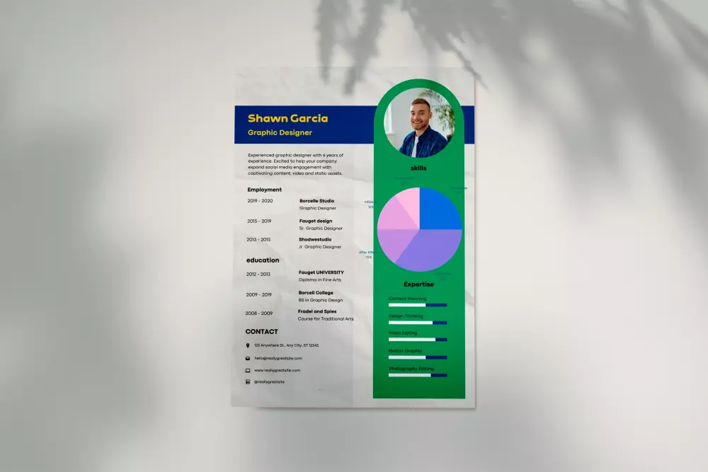 تصميم سيرة ذاتية CV بشكل احترافي وجذاب