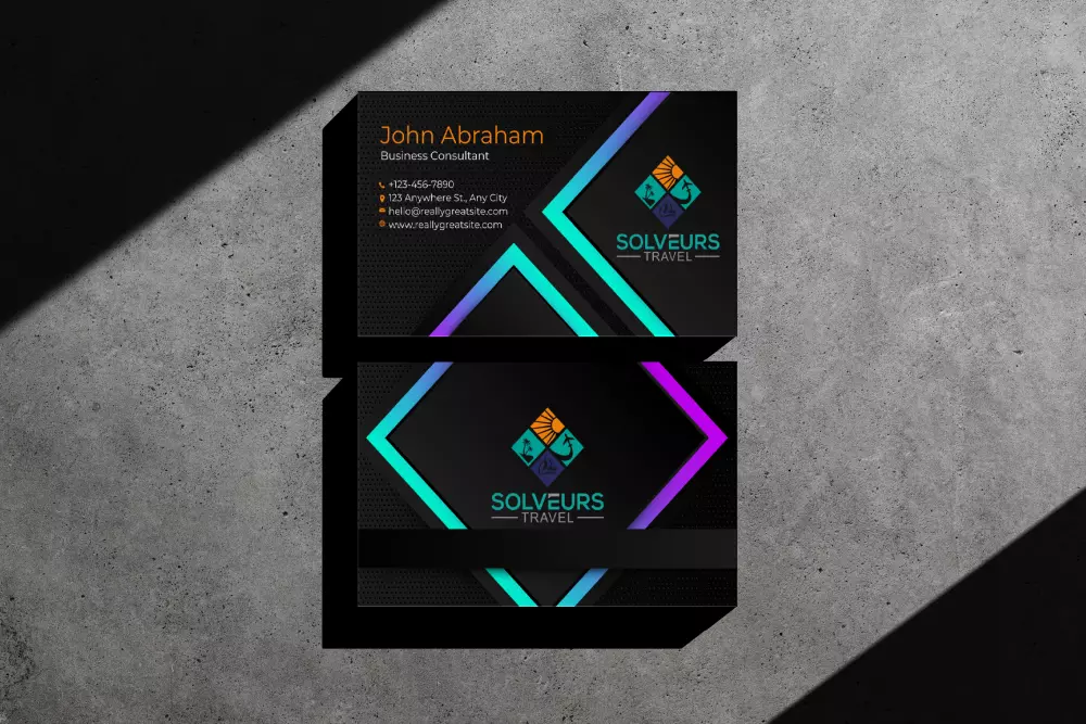 تصميم بطاقة اعمال احترافية | التصميم يشمل فكرتين