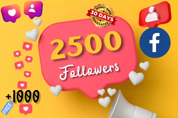 زيادة متابعين حقيقيين لصفحات فيس بوك بضمان 100% + 1000 لايك