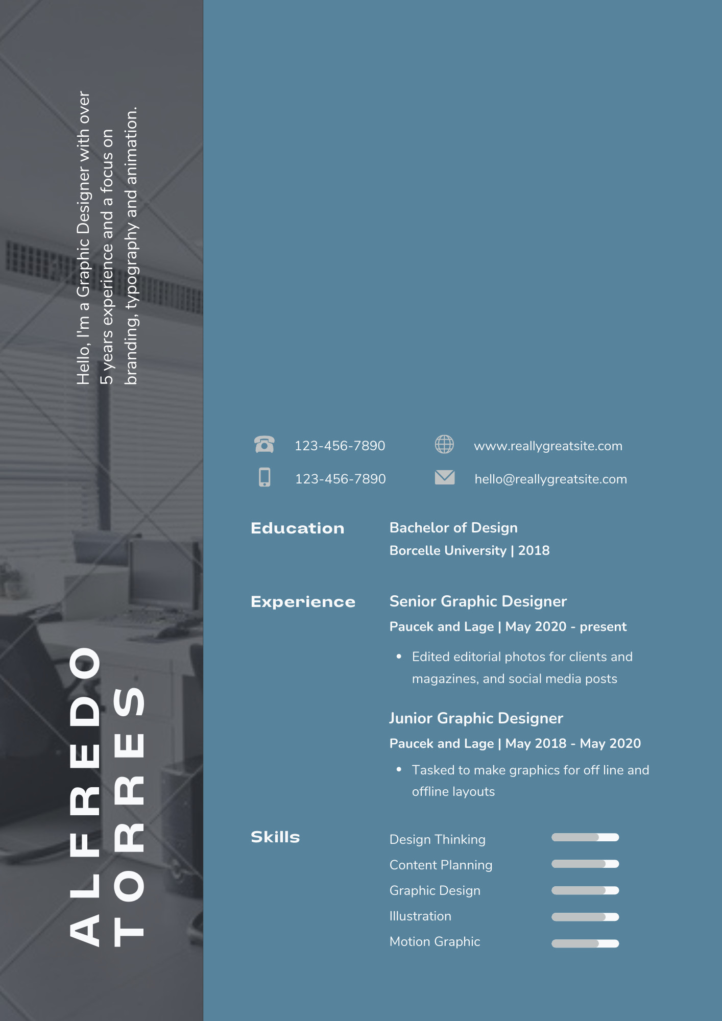 تصميم السيرة الذاتية انفوجرافيك Infographic CV Design