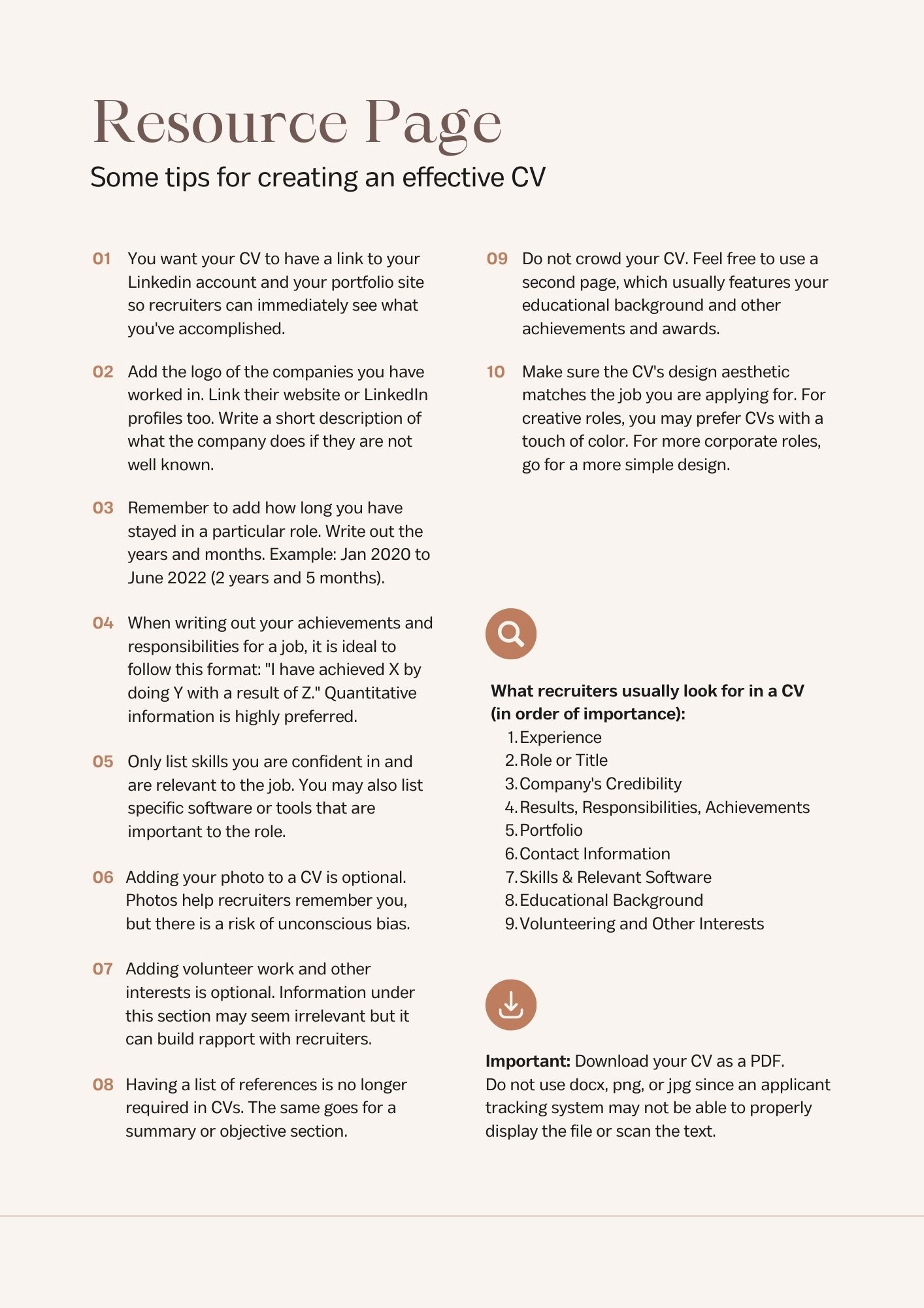 تصميم السيره الذاتيه جميع خبراتك ومهاراتك المختلفه