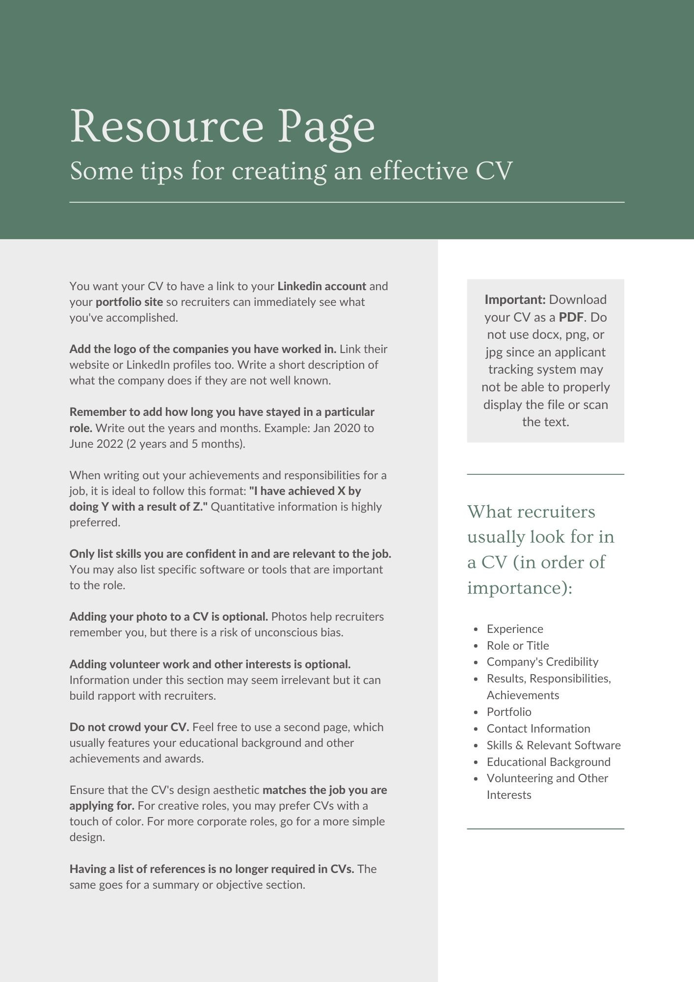 تصميم السيره الذاتيه جميع خبراتك ومهاراتك المختلفه