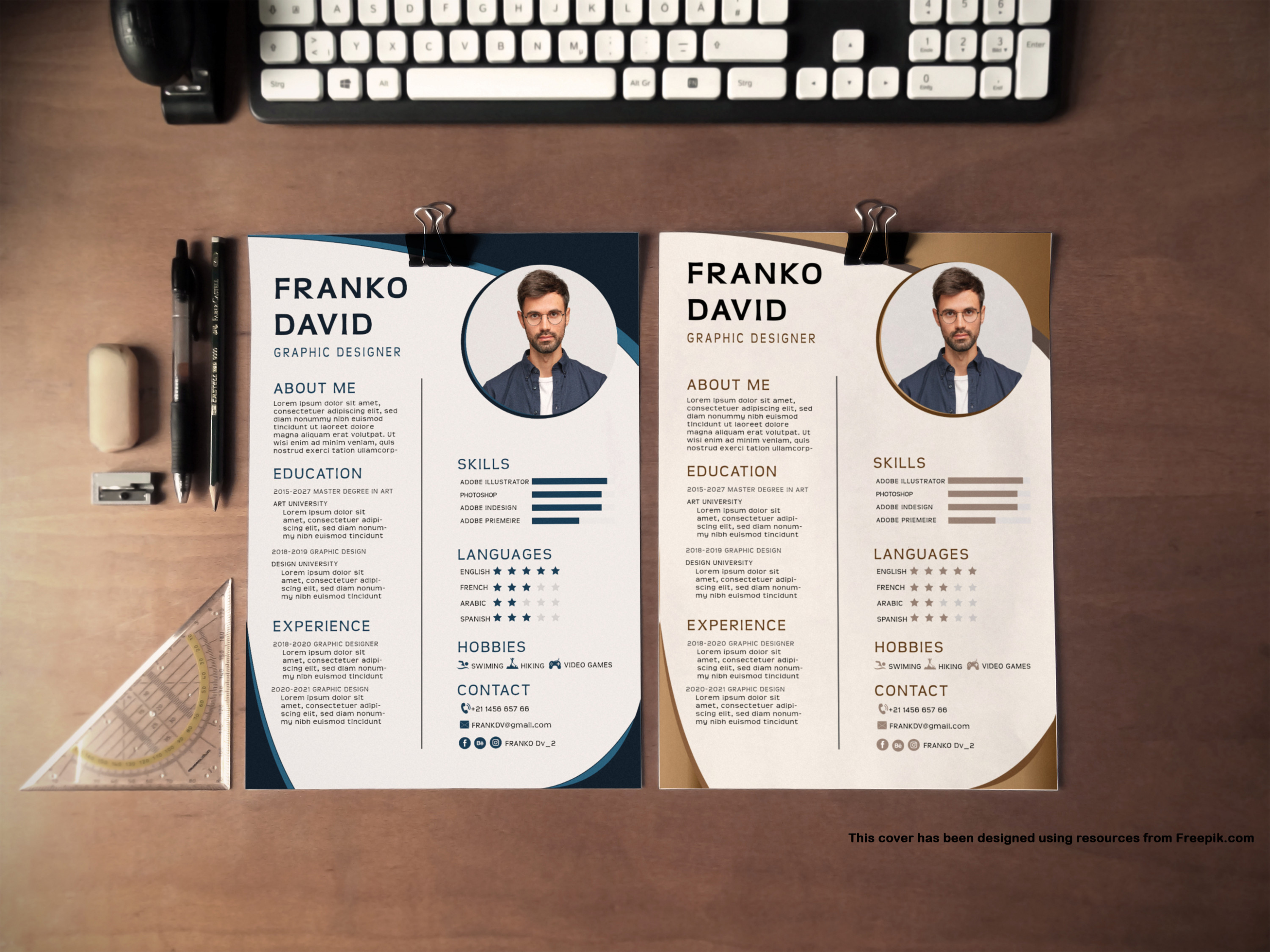 تصميم سيرة ذاتية CV بشكل احترافى ومميز