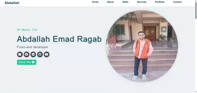 تصميم موقع شخصي احترافي (Portfolio) متجاوب على جميع الأجهزة