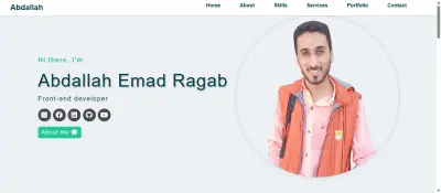 تصميم موقع شخصي احترافي (Portfolio) متجاوب على جميع الأجهزة