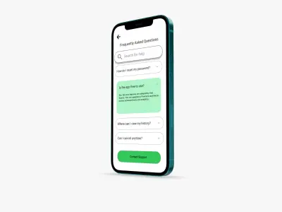 واجهة الأسئلة الشائعة (FAQ)