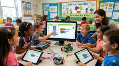 تعلم تصميم تطبيقات الموبايل باستخدام MIT App Inventor بطريقة سهلة وممتعة للأطفال.