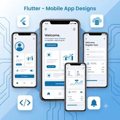 برمجة وتصميم شاشة واحدة لتطبيق موبايل باستخدام Flutter