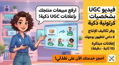 صناعة فيديو إعلاني UGC