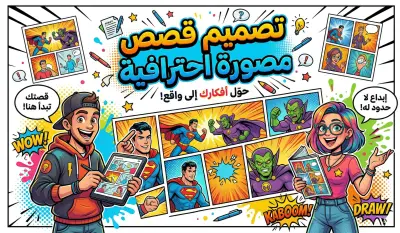 تصميم قصص مصورة احترافية (Comics)