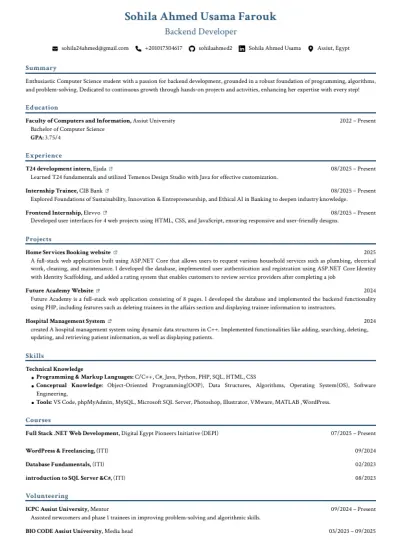انشاء سيره ذاتيه احترافيه تتوافق مع ATS Test