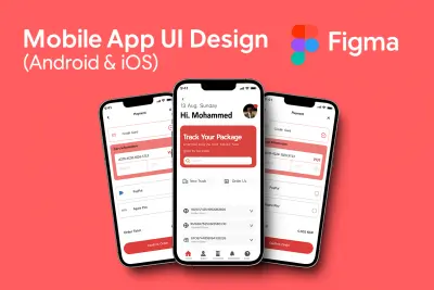 سأقوم بتصميم واجهة تطبيق هاتف احترافية بواسطة فيجما Figma