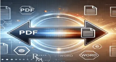 التحويل من ملف pdf أو صور إلى word او العكس باحترافية