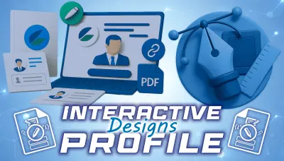 تصميم بروفايل احترافي تفاعلي