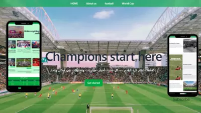 تصميم صفحه هبوط Landing Page بتصميمات عصريه Responsive