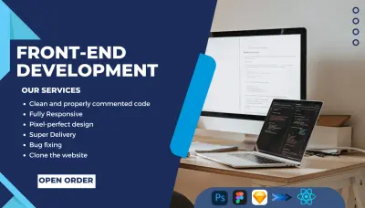 انشاء و تطوير المواقع الألكترونية Front End Developer |React