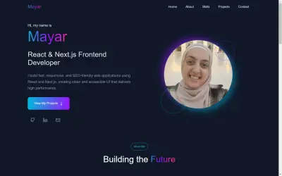 تصميم portfolio بورتفوليو احترافي لعرض مهاراتك بشكل مميز