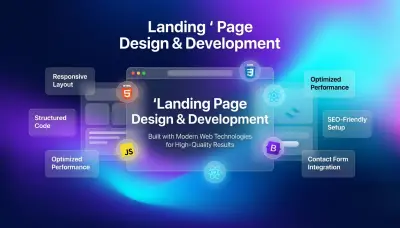 تصميم واجهات مواقع وLanding Page ( صفحة هبوط ) احترافية