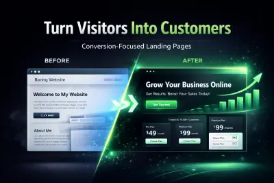 تصميم Landing Page احترافية وسريعة تحول الزوار إلى عملاء