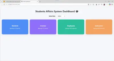 تصميم لوحة تحكم احترافية ونظام إدارة طلاب بـ JavaScript