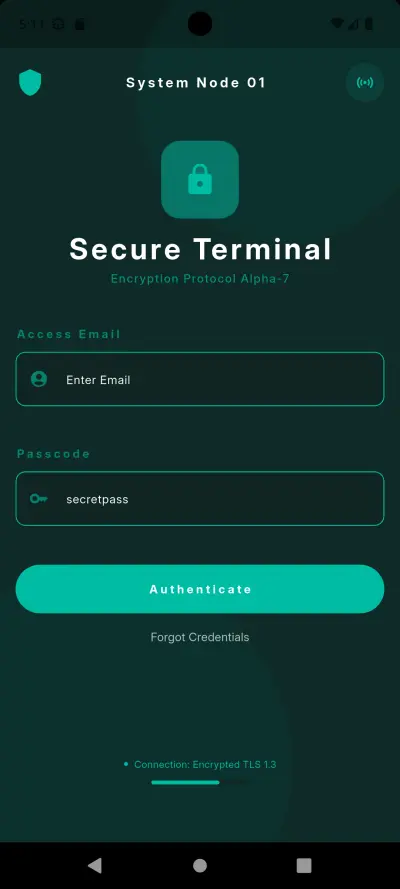 إنشاء Login & Signup UI