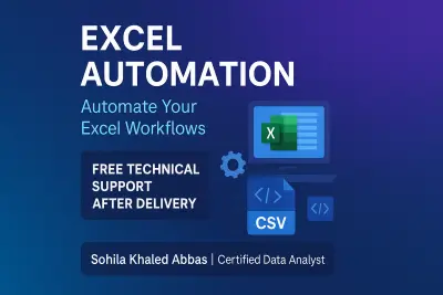 إعداد تقارير Excel تفاعلية وأتمتة العمليات (Excel Automation)