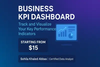 إعداد لوحة مراقبة الأداء (Business KPI Dashboard)