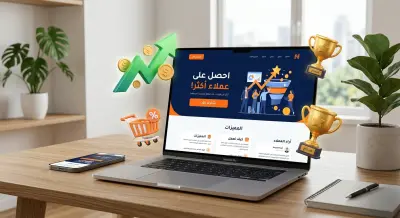 Landing Page احترافية بتصميم عصري – زد مبيعاتك واشتراكاتك فورًا!