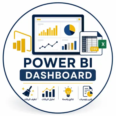 خدمة تحليل البيانات وإنشاء Dashboard باستخدام Power BI