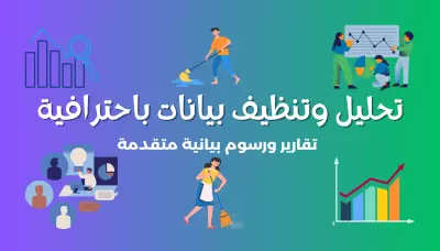 خدمة تحليل وتنظيف البيانات