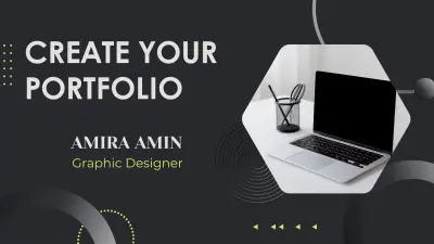 تصميم بورتفوليو احترافي وجذاب (5 شرائح) لعرض مهاراتك بـ 5$ فقط