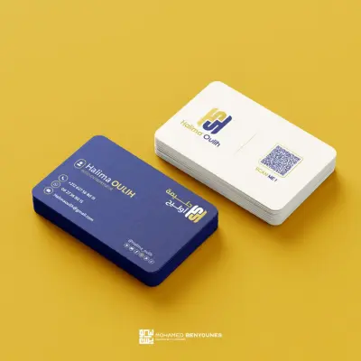 تصميم بطاقة عمل / كارت شخصي احترافي وعصري (Business Card)