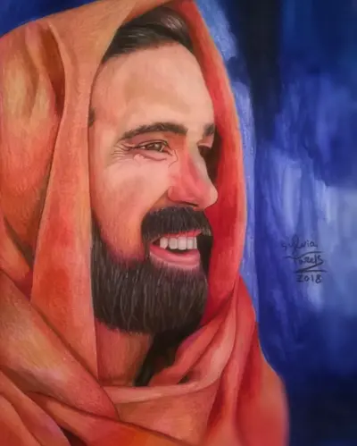 رسم بورتريهات احترافية بالقلم الرصاص أو الألوان الخشب بدقة عالية