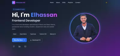إنشاء موقع شخصي (Portfolio) احترافي .