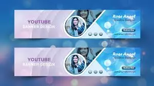 تصميم بنرات قنوات يوتيوب بطريقة عصرية وألوان جميلة 2025