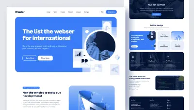 إنشاء موقع Landing Page احترافي ومتجاوب باستخدام HTML / CSS / React