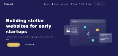تصميم صفحة هبوط احترافية متجاوبة بلغة HTML وCSS