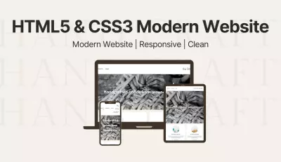 تصميم Landing Page أو موقع شخصي متكامل باستخدام HTML5 و CSS3
